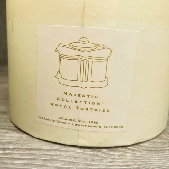 Nwt Vintage Lenox majestic collection royal tortoise trinket box collectible - Picture 10 of 13